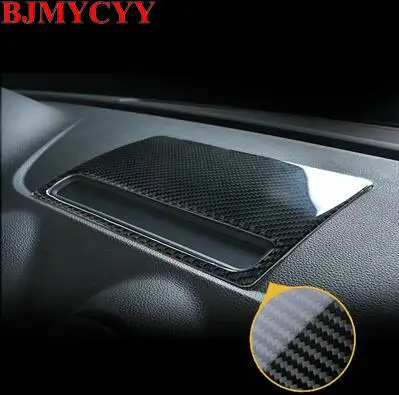 BJMYCYY 1PCS Carbon fiber decoration frame for automobile navigation panel for Audi A3