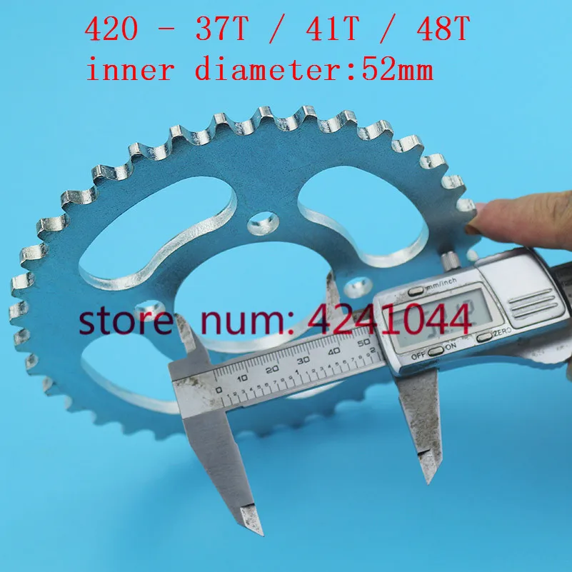 NEW motorcycle scooter drive gear 420 rear chain sprocket 52mm 37T 41T 48T tooth for Chinese ATV Quad Pit Dirt Bike Buggy