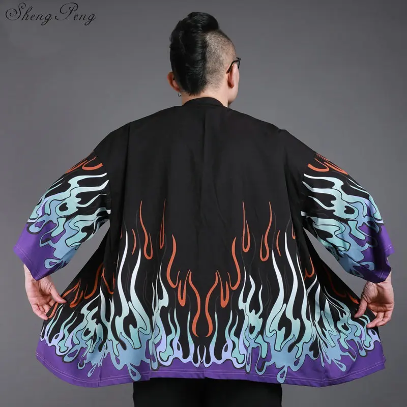 

Japanese kimono cardigan men Japan clothing kimono shirt men male yukata traditional japanese kimonos Q675