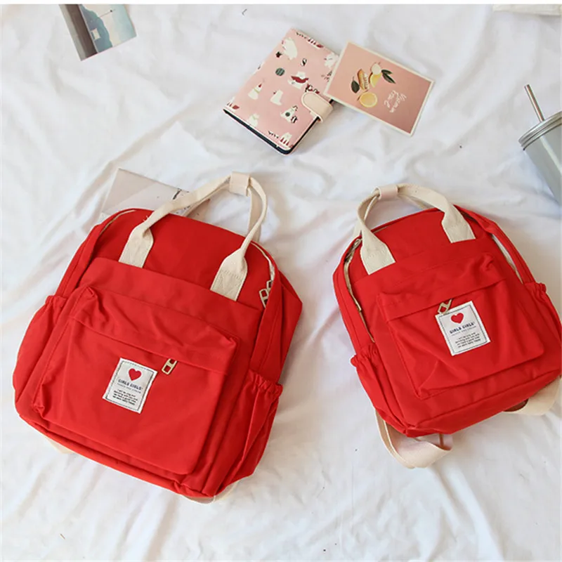 South Korea Lovely Ins Soft Bag Female Student Japanese Harajuku Backpack Small Fresh Ulzzang Purple Backpack