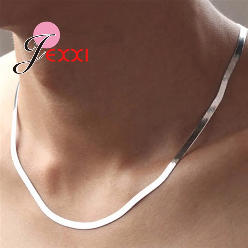 Simple Hot Design Silver One Piece Stylish Wide Sequin Choker Necklace Women Girl Best Gifts Summer Fashion Jewelry