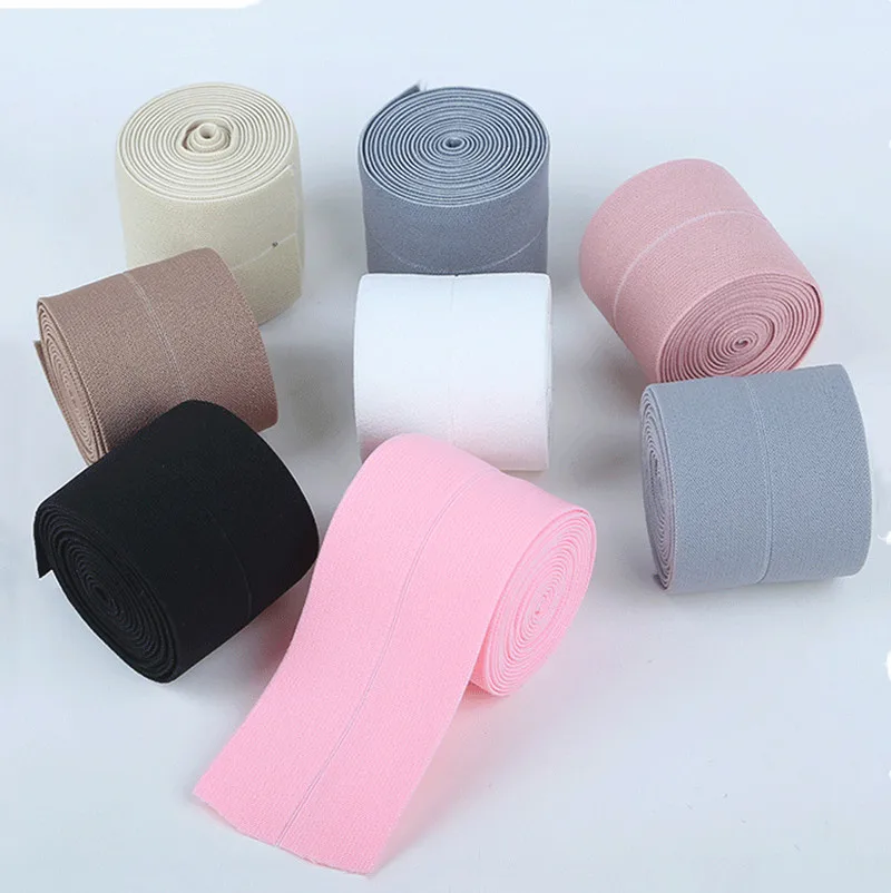 6cm Folded Elastic Band Over Elastic Spandex Satin  Rubber Band Underwear Edging Waist Elastic Band Ties Clothing Accessories 1m