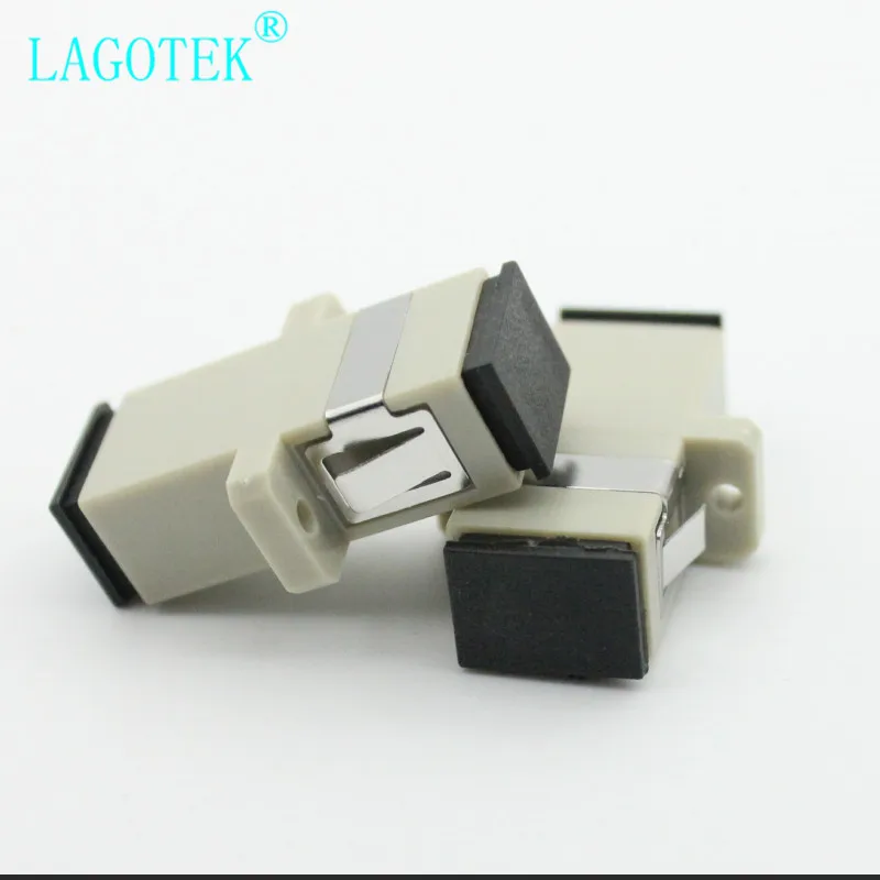 50 PCS SC UPC Simplex Multi-modus Fiber optic Adapter SC Optische faser koppler SC UPC Faser flansch SC stecker Kostenloser versand
