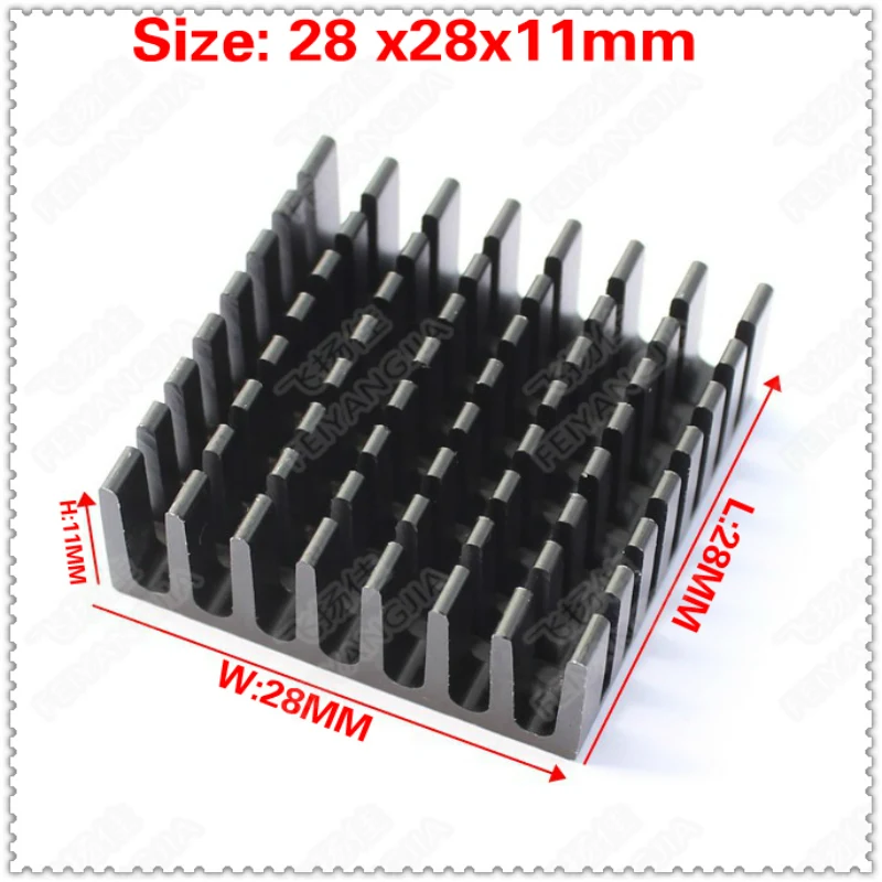 (Free shipping) 20pcs Heatsink 28x28x11mm  Computer Memory Chips Radiator Cooling  Radiator RAM  Heatsink