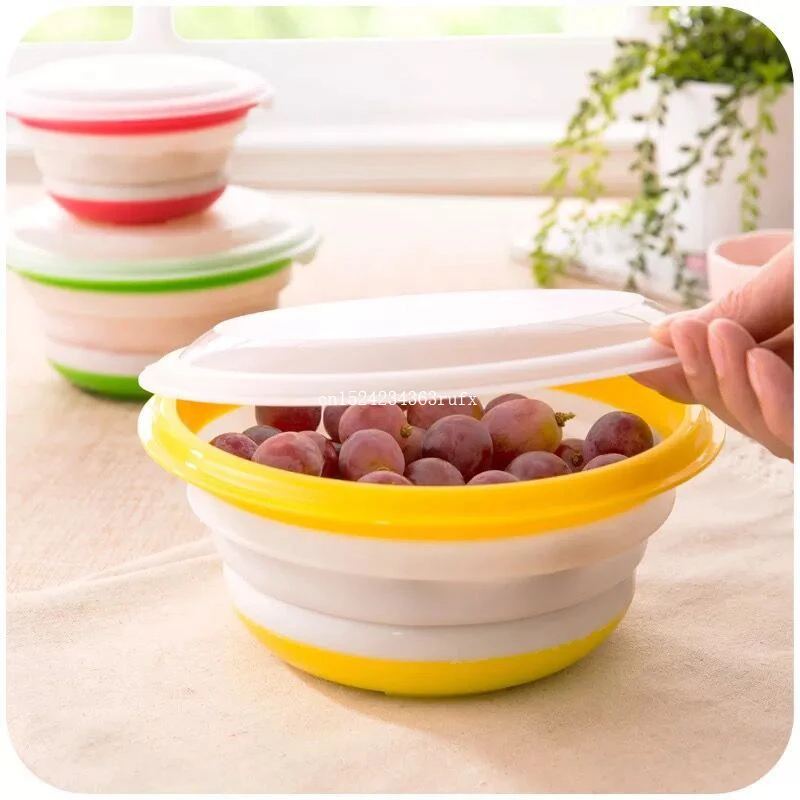 

50 Sets Folding Collapsible Bowl Set Camping Tent Outdoor Travel Cookware Products Portable Travel Bowls