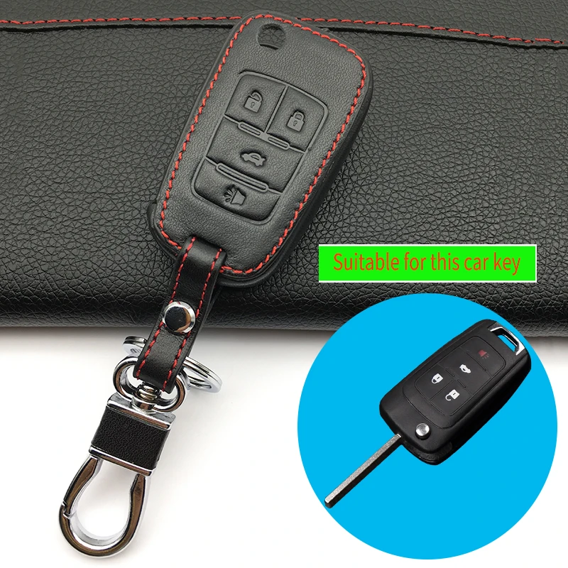 Leather Key Cases Sets Key Bags for Buick for Chevrolet Cruze For OPEL VAUXHALL Insignia MOKKA 2/3/4/5Button Keys Accessories