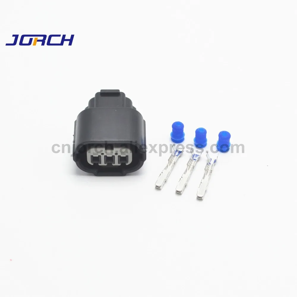 10 sets 3 pin Female Connector 6918-1833 For Honda Acura Sensors Sumitomo Center Rib HX 040 Auto Oxygen Sensor Plug