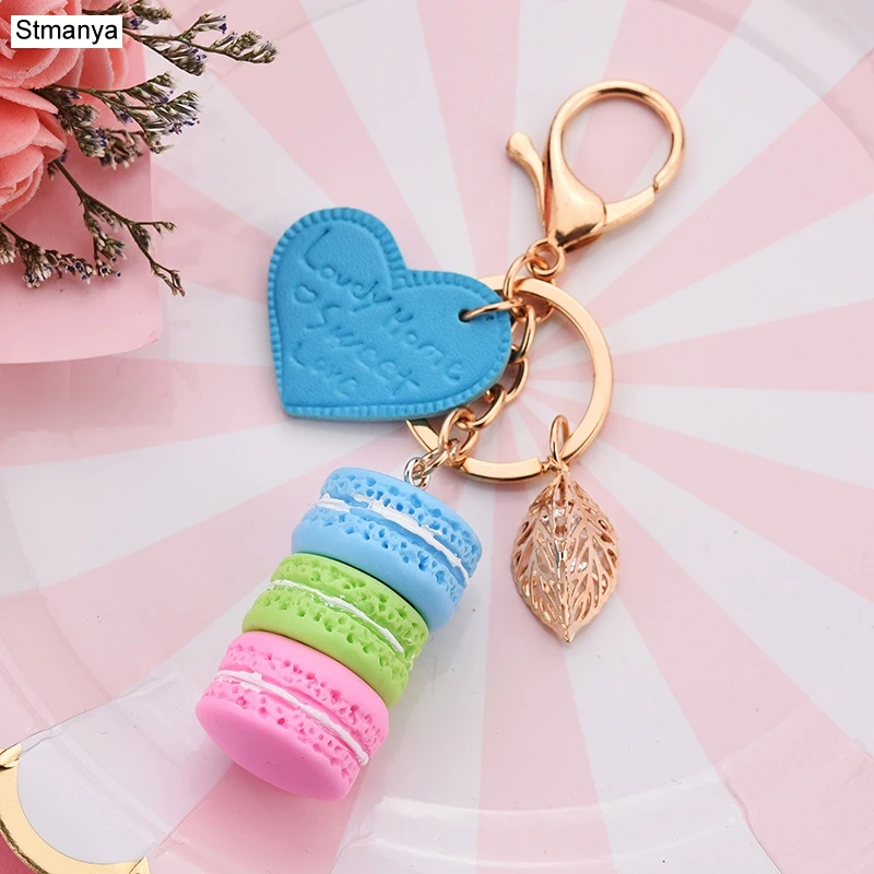 Fashion Cake Keychain with Eiffel Tower Charm