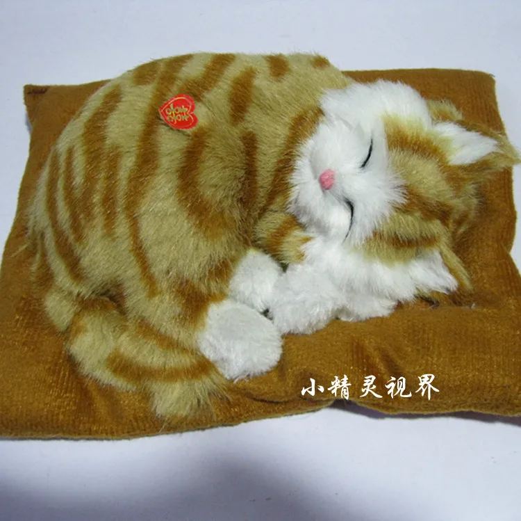 

Моделирование животного мяу кота, спящий кот 19x14 см, модель искусственного робота, украшение ручной работы, автомобильные аксессуары d426