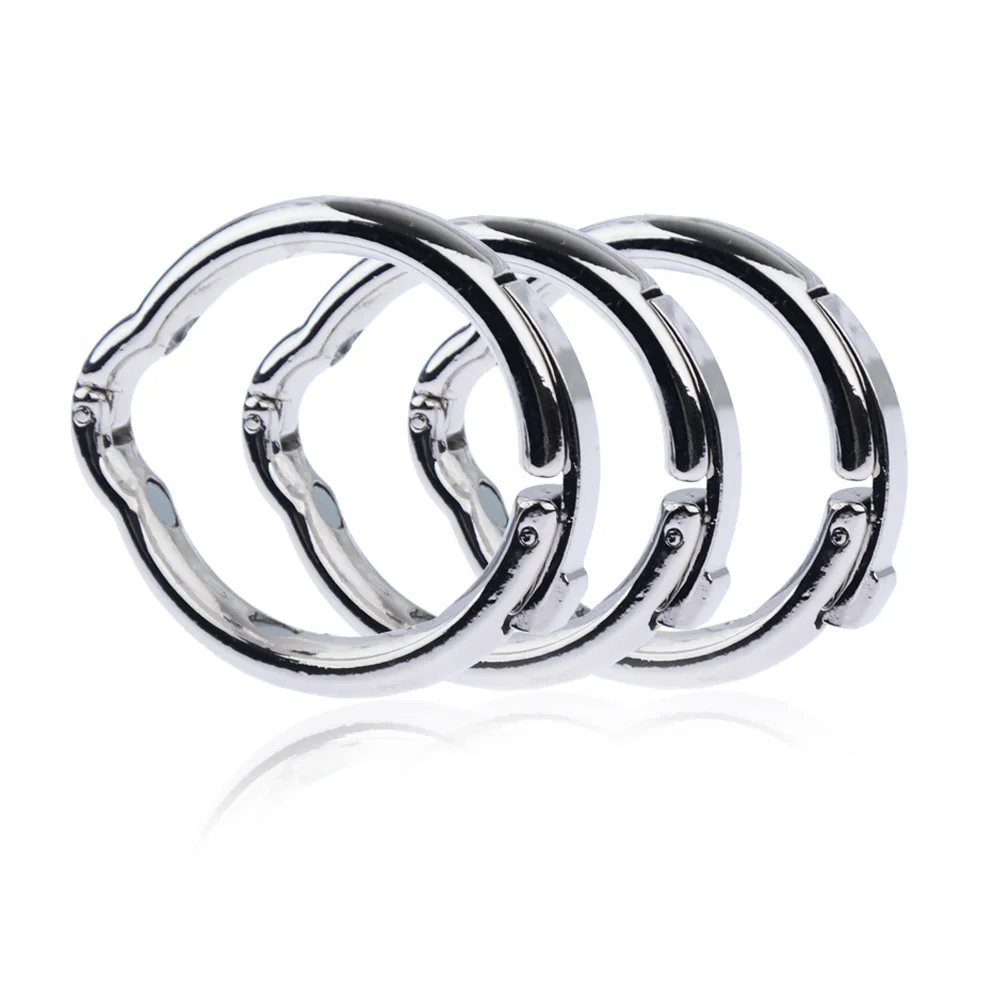 Metal Cock Ring Glans Ring Adjustable 5 Size Magnetic Sheath Compound Male Circumcision Ring V Type Penis Ring Sex Toys for Men