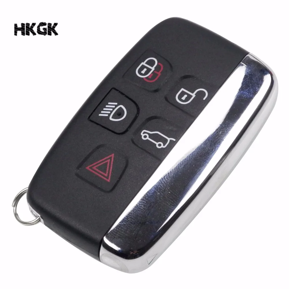 Carcasa para llave de coche, carcasa para mando a distancia de 5 botones, Reacondicionamiento para Land Rover Range Rover Sport Discovery 4 Evogue