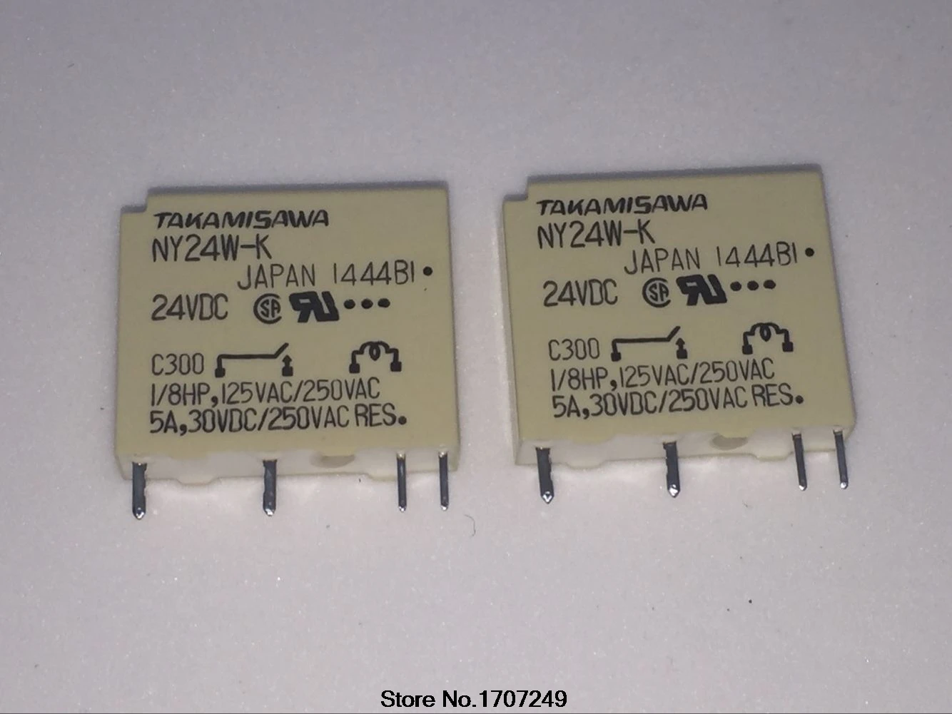 

Free Shipping 100% new original relay 10pcs/lot NY24W-K 24VDC 4PIN 5A