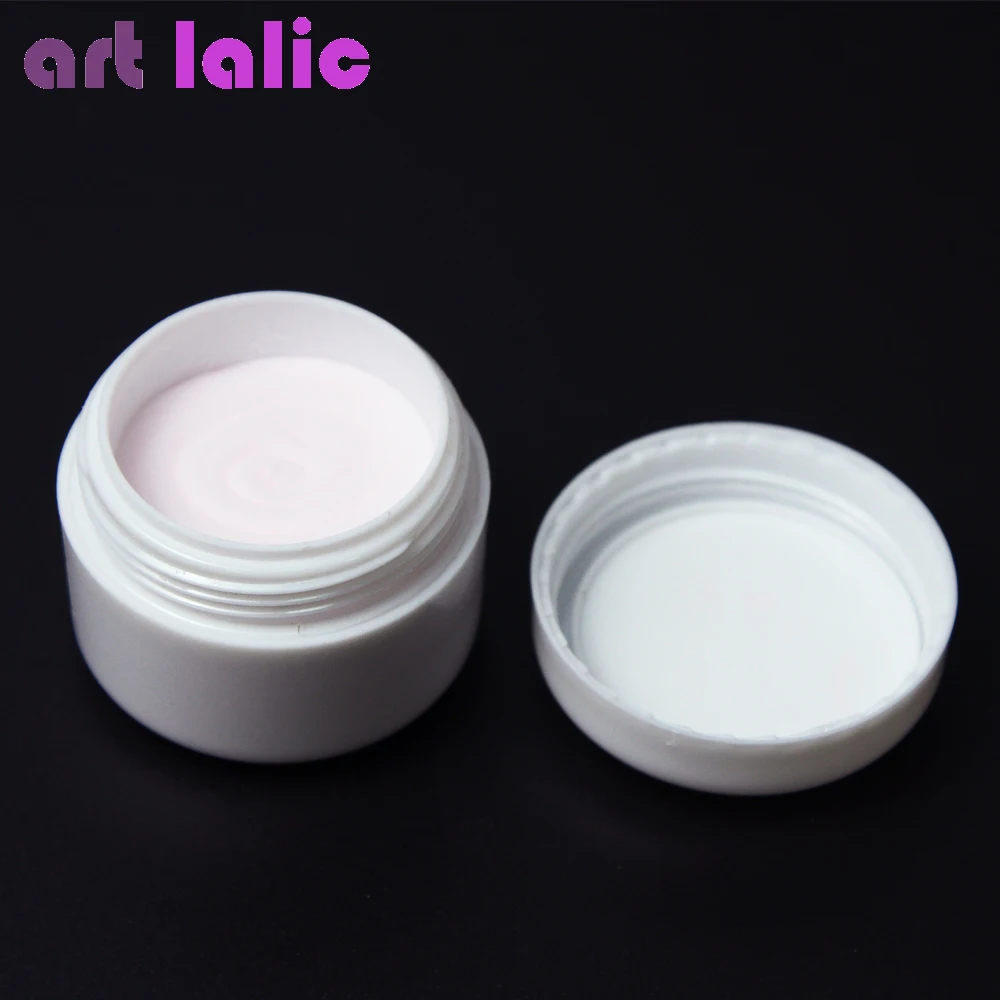 1pcs Nail Polymer Acrylic Powder Crystal Nail Art Tips CLEAR PINK WHITE See Through Color