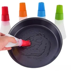 Kitchen Oil Dispenser Bottle Brush Silicone Portable BBQ Basting Brush Baking Pastry Honey Brush Barbecue Tool Cooking Gadgets