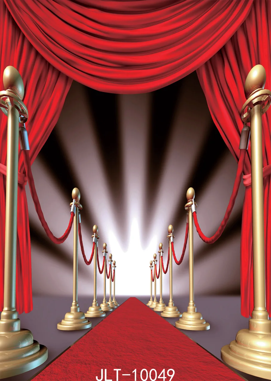 Hollywood Backdrop Celebration Ceremony Award Photography Backdrops Vinyl Cloth Background for Photo Studio for Theater