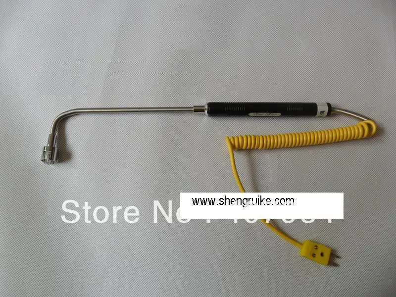 

90 Degree Surface thermocouple K Type with Spring Coil cable and Miniature connector free Shipping