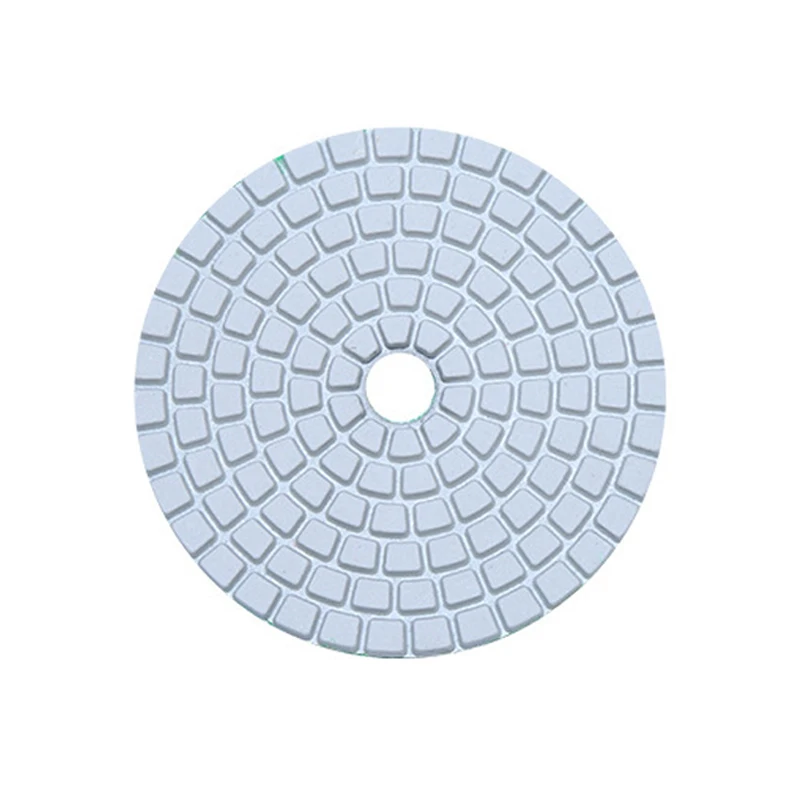 RIJILEI 10PCS/Set 80mm Diamond Polishing Pads 3Inch White Wet Polishing Pad For Marble Diamond Abrasive Tools Wholesale HF01