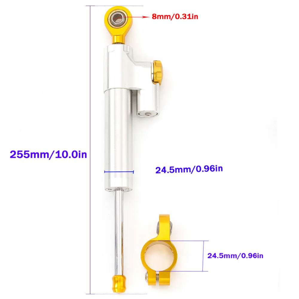 Universal Aluminum CNC Motorcycle Steering Dampers Stabilizer For Honda CBR600 F4i CBR 600 F4 i 1999 - 2004 2000 2001 2002 2003