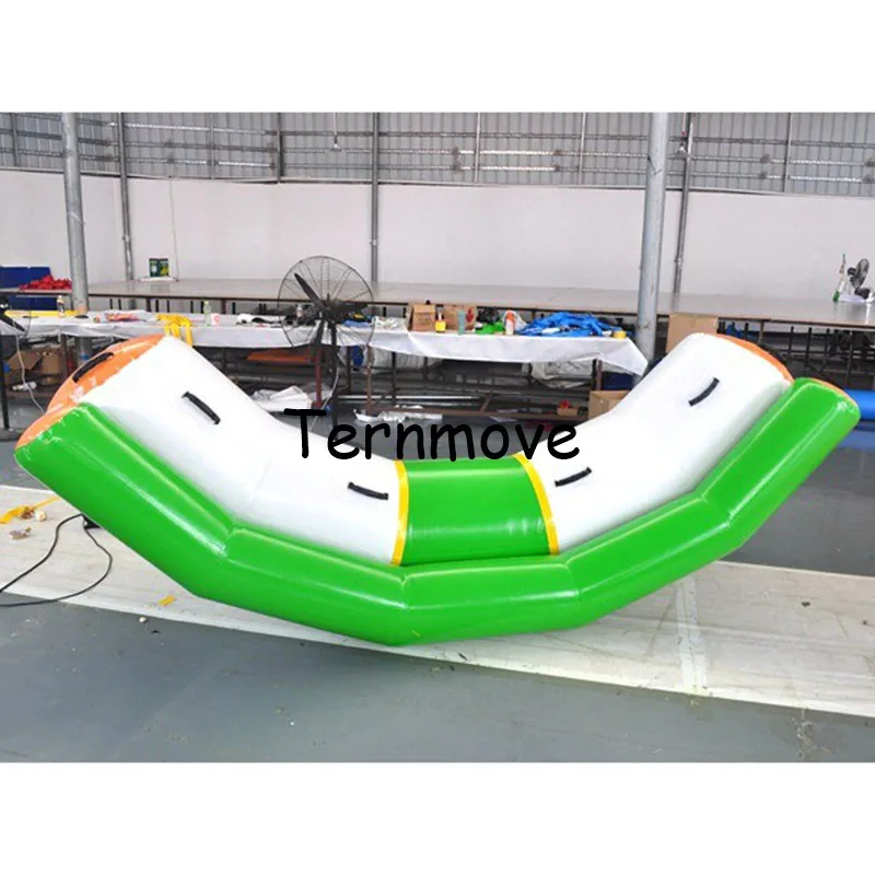 pvc inflatable seesaw rocker seesaw toys rocker for water sports water totter single line double lines seesaw rocker