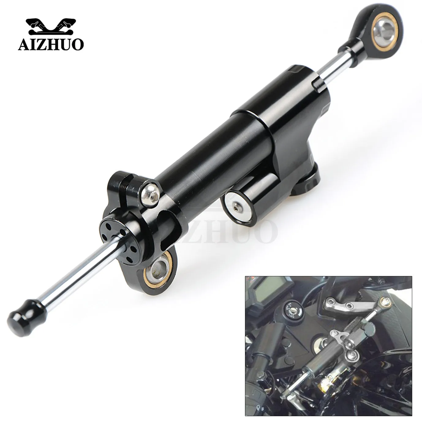 

Universal Motorcycle Damper Steering Stabilize Safety Control Aluminum For SUZUKI GSX650F GSR600 Bandit 650S BMW S1000RR R1200R