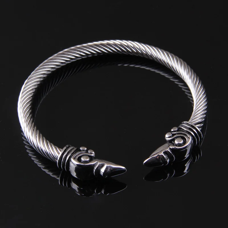stainless steel raven Bracelet Indian Jewelry Fashion Accessories Viking Bracelet Men Wristband Cuff Bracelets For Women Bangles