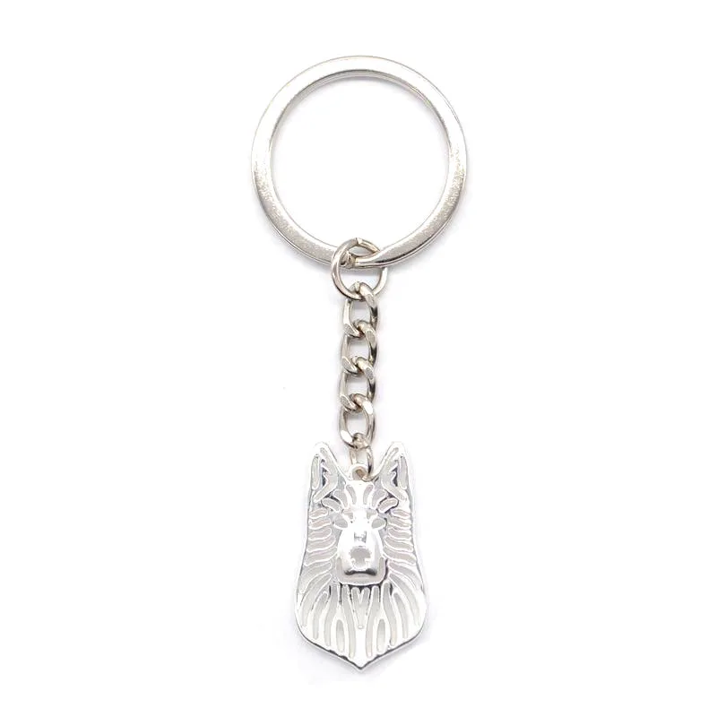 Fashion German Shepherd Dog Keychains Women Alloy Key Chains