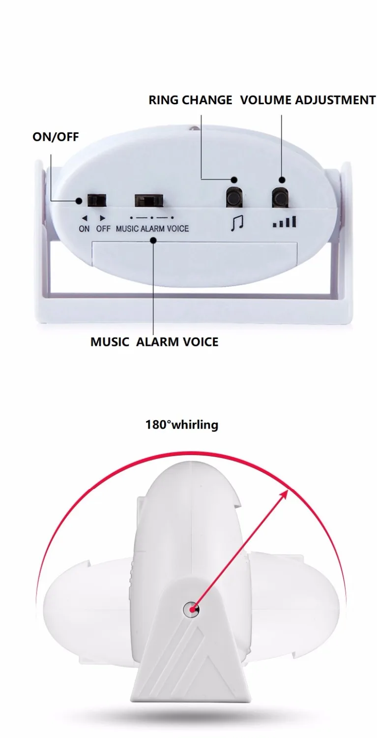 Darho 4pcs/lot Shop Store Visitor Customer  Ding-dong Hello Welcome Chime Entry Alert Entrance Alarm Greeting Warning Doorbell