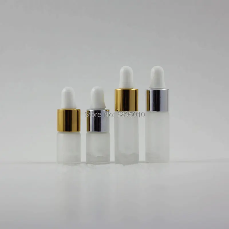 3ml 5ml Frosted Glass Dropper Bottle Mini Glass Vial With Pipette Dropper, Transparent amber frosted Glass Bottle F1125