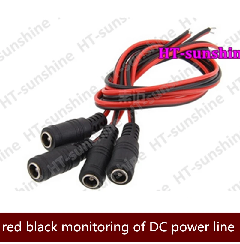 DC 5.5*2.1 mm Female Plug 12V DC Power Pigtail Cable Jack For CCTV Security Camera Connector Cable Surveillance System