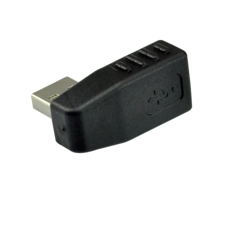 USB 2.0 Laki-laki ke Perempuan USB 2.0 Kiri & Kanan Sudut 90 Derajat Type A Male untuk Perempuan konektor Adaptor Ekstensi