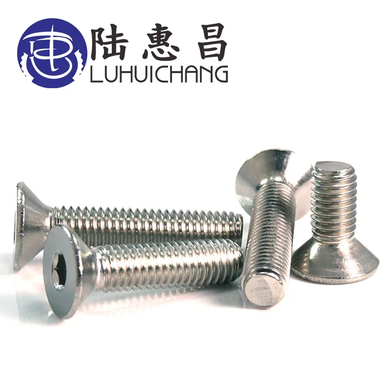 luchang m5 m6 10pcs stainless steel self tapping screw cross head screw long flat head screw