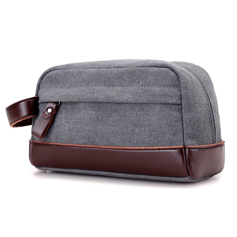 Canvas Travel Toiletry Organizer Shaving Dopp Kit Travel Cosmetic Bag Makeup Men Handbag Casual Zipper Wash Cases Make Up Bolsas