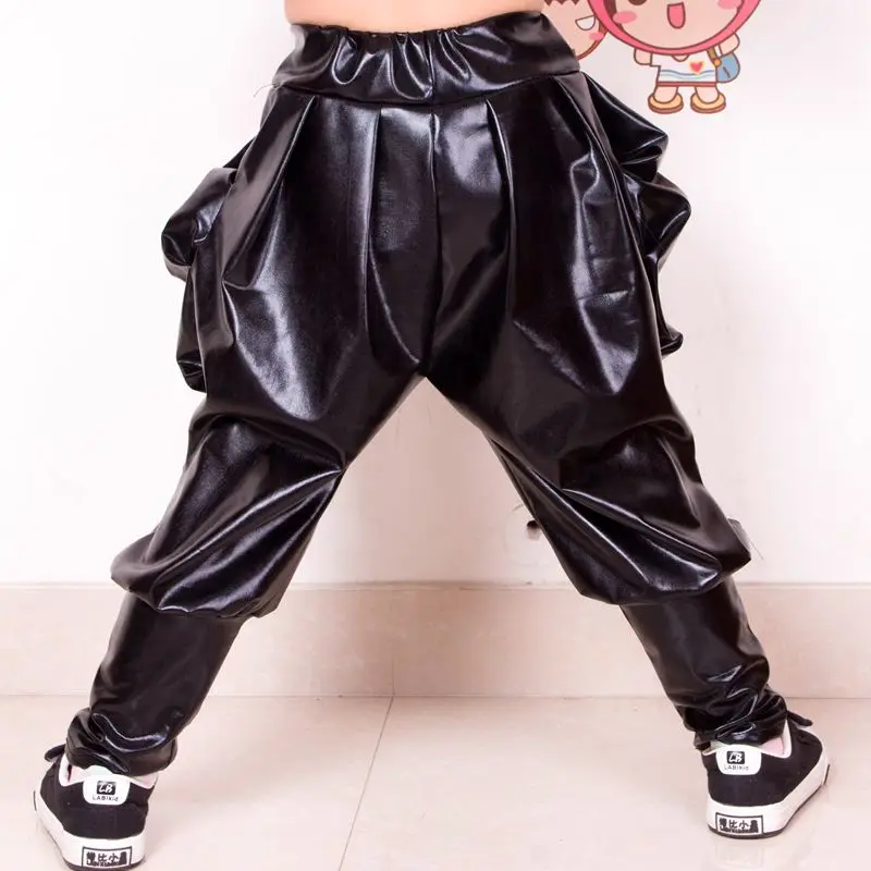 2021 New Kids Adult Summer Harem Hip Hop Dance Pants Children's Clothing Sweatpants Performance Black Jazz Skinny Trousers