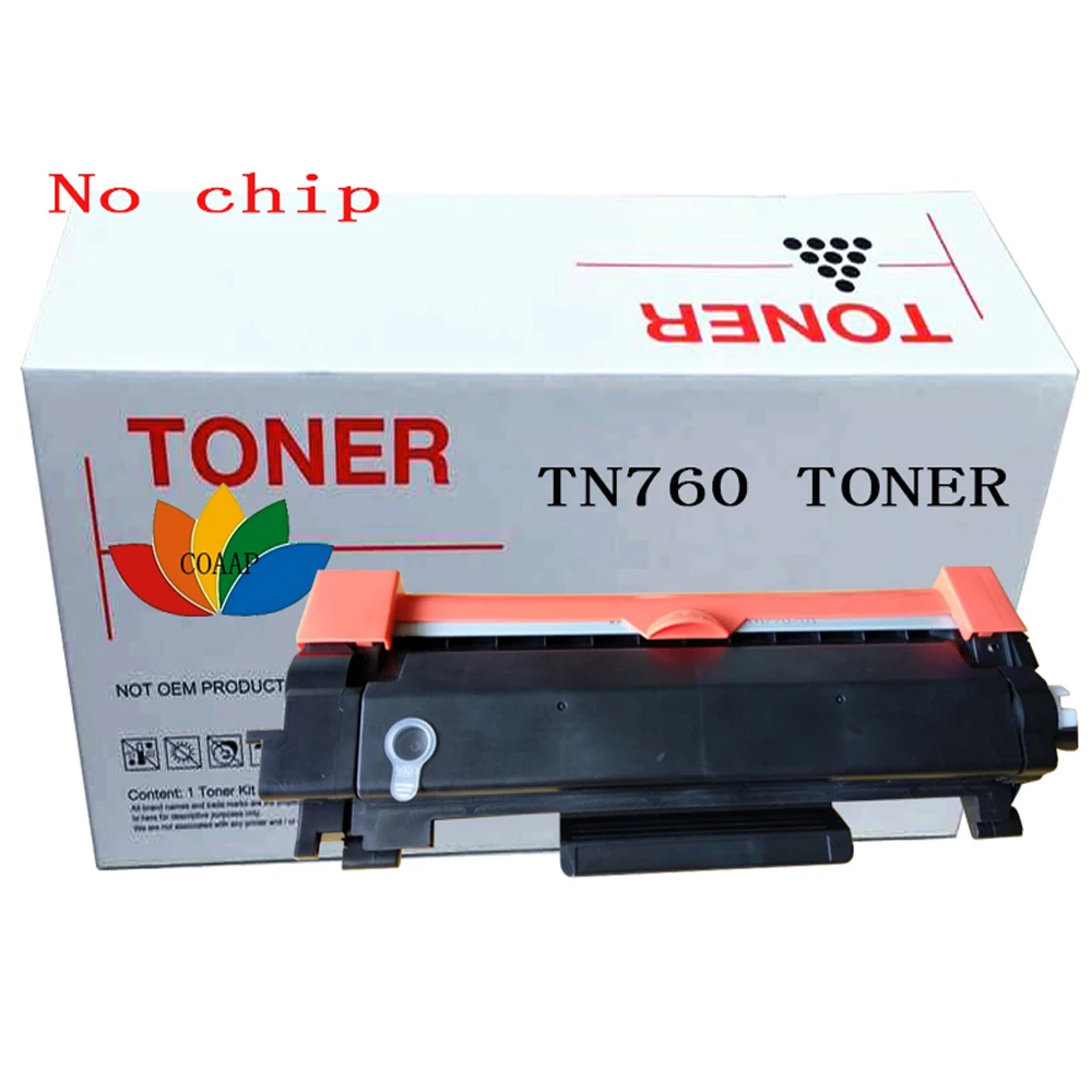 1 Pack TN760 Toner cartridge for brother HL-L2370DW L2390DW L2395DW L2350DW L2370DW & MFC-L2710DW MFC-L2730DW MFC-L2750DW