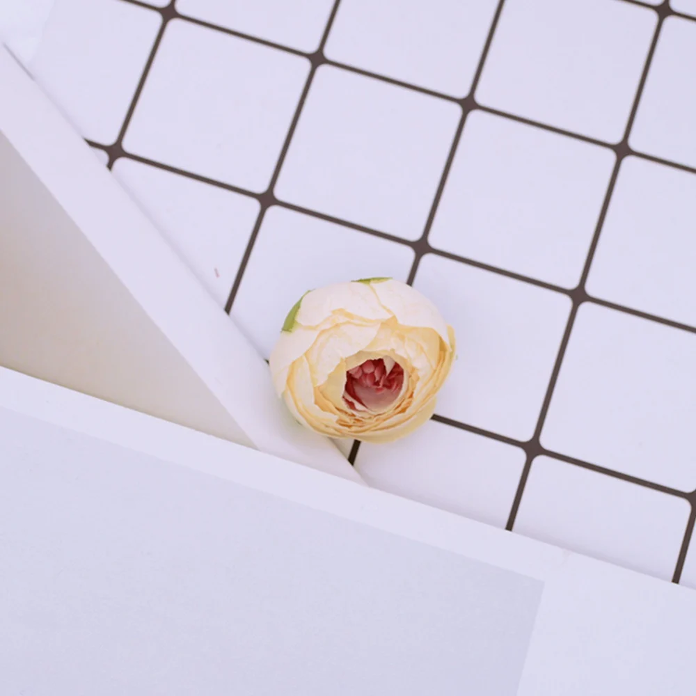 20 Stück Seiden-Teeknospen-Rosen Weihnachten Heim Raum Party Hochzeit Deko DIY Geschenke Süßigkeitenbox Günstige Künstliche Plastikblumen Wand – Detail 6