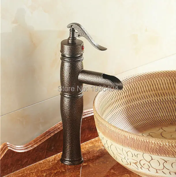 New Luxury water well retro Roman Bronze Bathroom Mixer Taps Single Holder Deck Mounted Kitchen Faucets RB1010