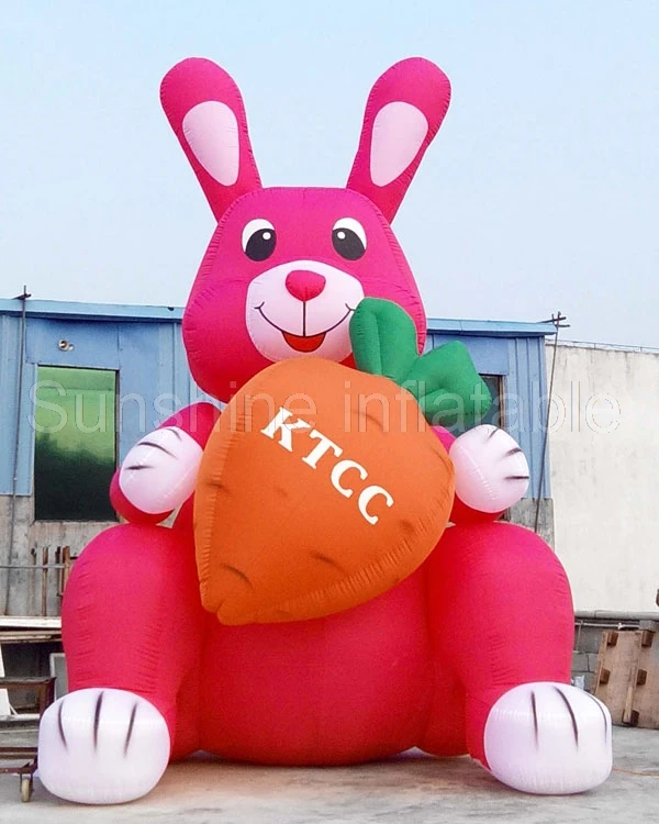 

16FT Giant Easter Inflatable Bunny Rabbit Carrot Indoor Outdoor Yard Lawn Spring Decoration