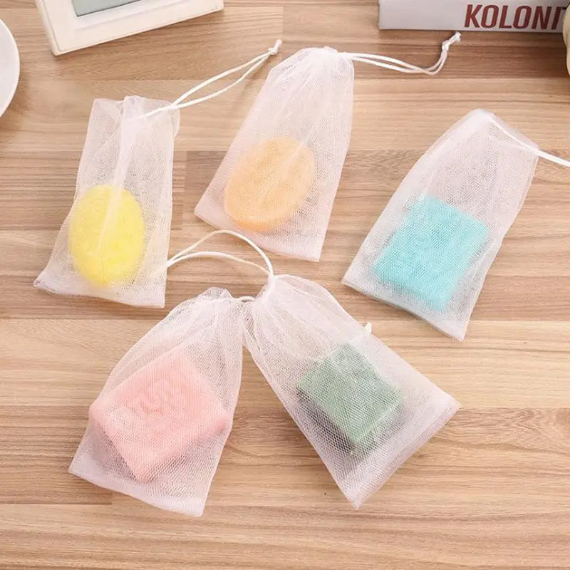 Soap Net non-toxic Soap Mesh Storage bags handmade soap easy bubble mesh bag white color high quality F20173439