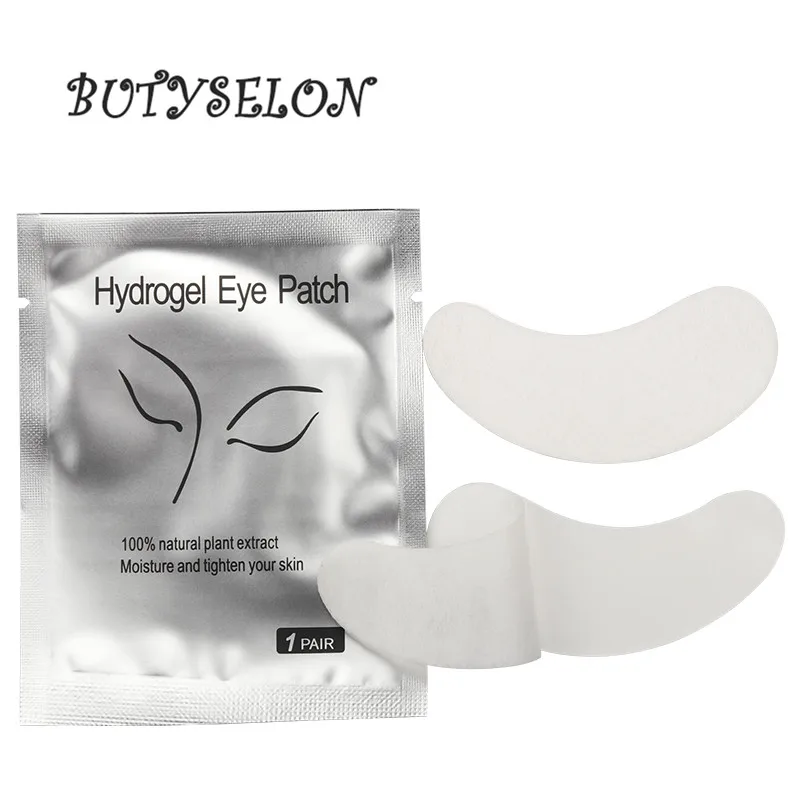 50 زوجًا من رقع تمديد الرموش تحت وسادات العين ملصقات ورقية من الجل لاش رفع هيدروجيل أدوات مكياج التجميل