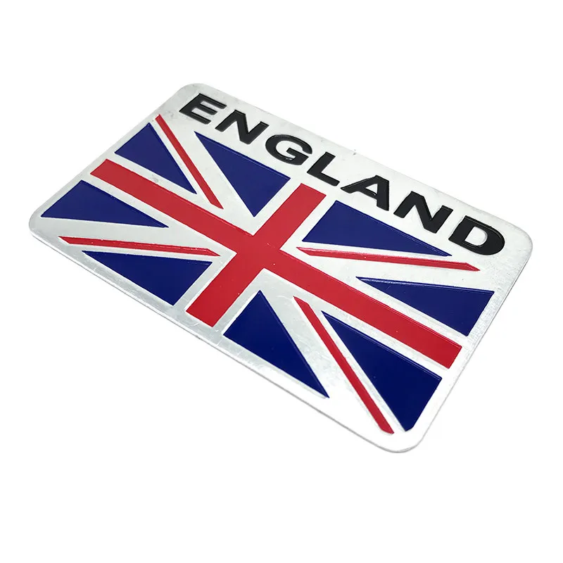 3D Aluminium Alloy GB England Map UK Flag Emblem United Kingdom Badge Decal Motorcycle Decoration Car Sticker for Mini Benz BMW