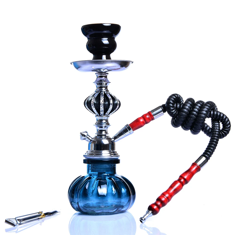 

DEJAYA Portable Travel Hookah Small Shisha Pipe Set Narguile Chicha Pipa with Hose Bowl Tongs Charcoal Tray Smoke Accessories