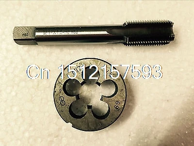 

1pc HSS Machine M18 X 0.5mm Plug Tap and 1pc M18 X 0.5mm Die Threading Tool