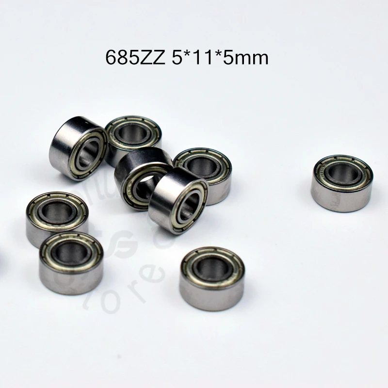 685ZZ 5*11*5(mm) 10pieces bearing free shipping ABEC-5 metal Sealed Miniature Bearing 685 685Z 685ZZ chrome steel bearing