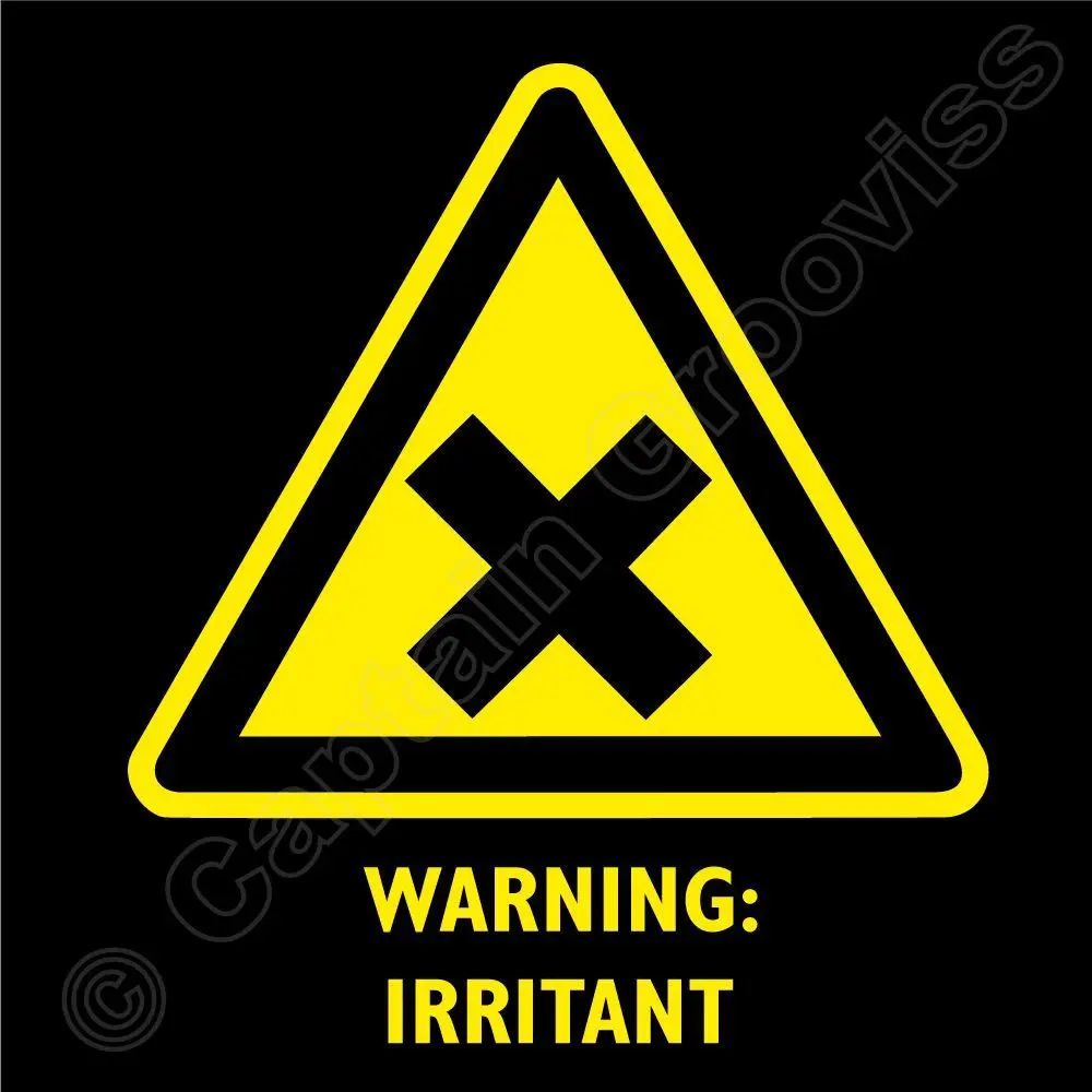 Men'S T-Shirts Summer Style Swag Men Hot Sale Irritant Chemical Symbol Laboratory Hazard Warning Sign T Shirt Black & Yellow