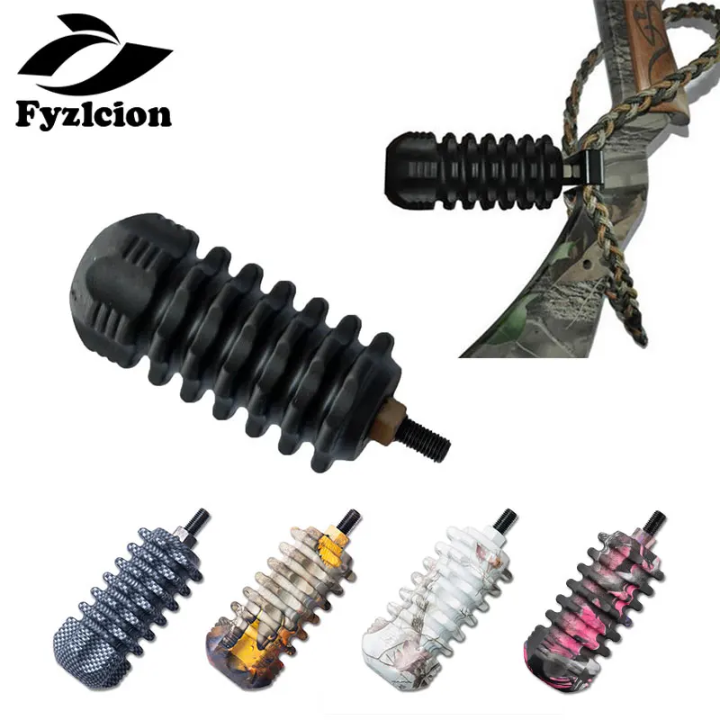 1pc 3.5 Inch Archery Bow Stabilizer Rubber Dampener Compound Bow Damping Shock Absorption Outdoor Shooting Hunting Accessories