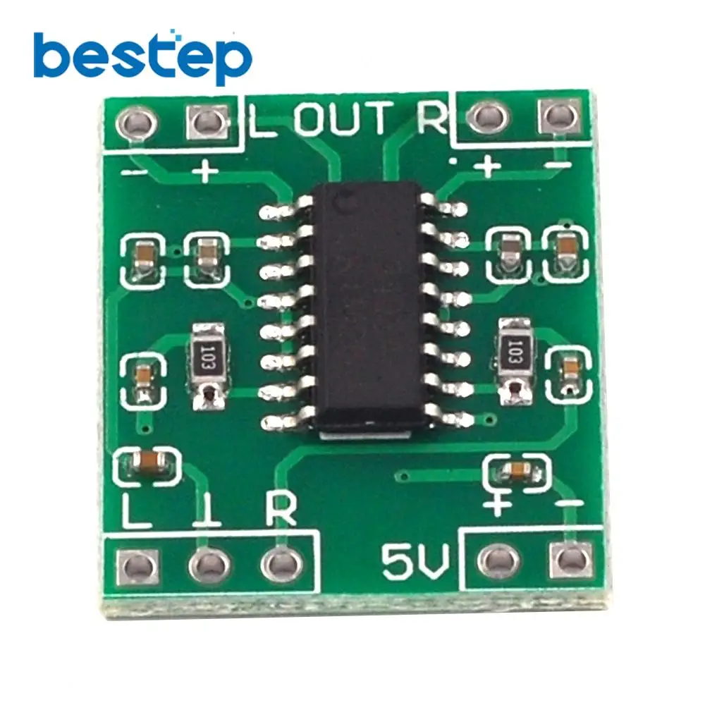 PAM8403 Super mini digital amplifier board 2 * 3W Class D digital amplifier board efficient 2.5 to 5V USB