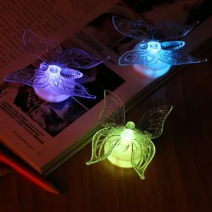 

Creative gifts acrylic luminous star flower butterfly flash christmas snowflake new Nightlight wholesale