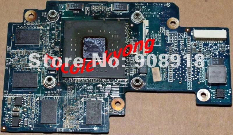 

100% Working HEL80 LS-3167P Go7600 DDR2 256M for Lenovo 3000 N100 N200 VGA Video Card Board