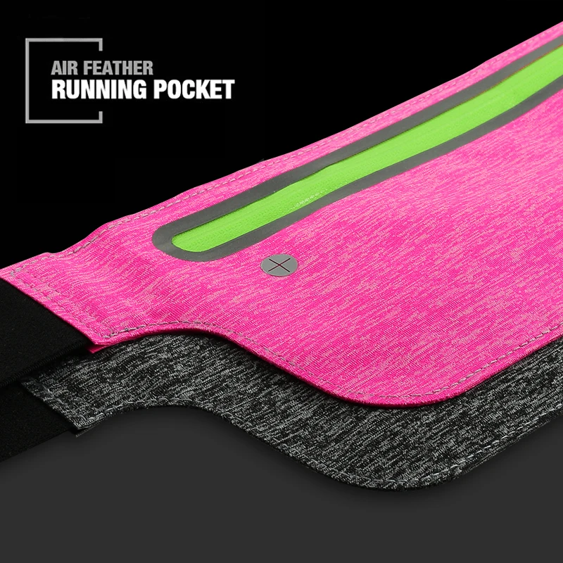 Running Belt Bag For iPhone Samsung Huawei Xiaomi Slim Waist Bag GYM Sport Belt Case Walking Jogging Run Travel Cell Phone Pouch
