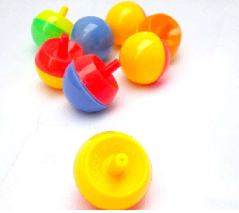 Wholesale 50x plastic reverse rotation spinning top party favors gifts loot bag pinata stock fillers prizes small toys for fun.